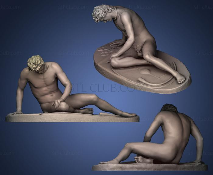 3D model Gaul dying (STL)